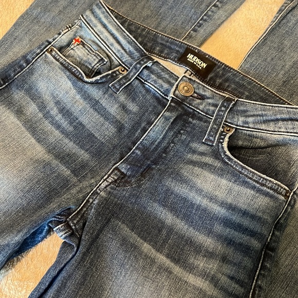 HUDSON FERRIS MIDRISE FLARE STRETCH JEANS 25 - Picture 4 of 8